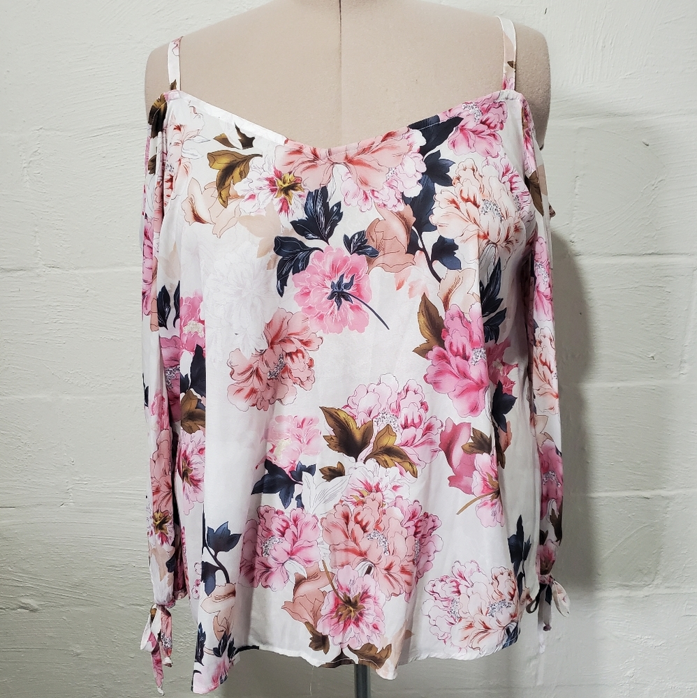 Torrid Floral Cold-Shoulder Top